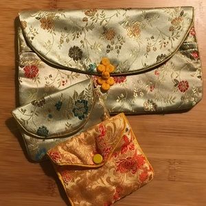 Oriental Silk Purse Pouches